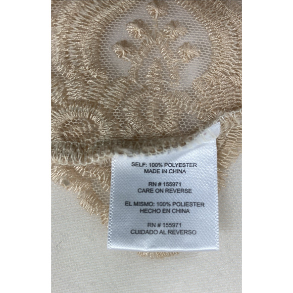 Luna‎ Moon Sheer Duster Womens Small Embroidered Open Front Festival Fairy Sheer - Picture 5 of 10